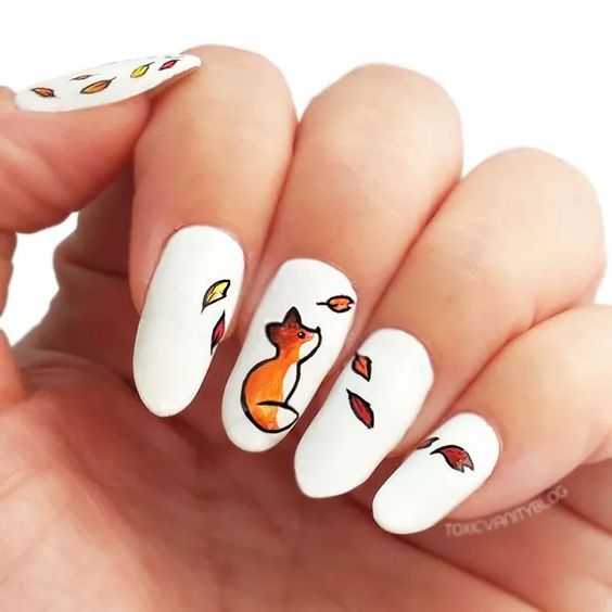 Ongles d’automne - Décalcomanies pour ongles Fox Nail