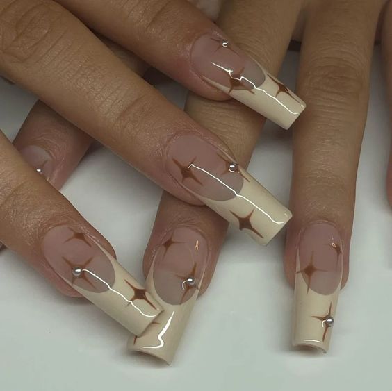 Ongles d’automne - Ongle étoile 