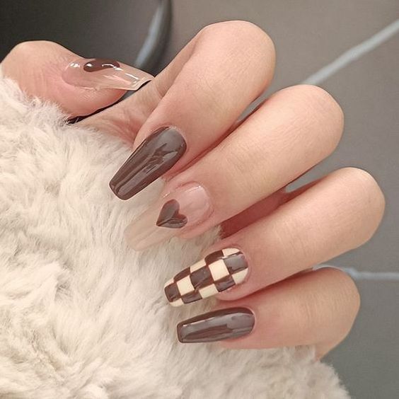 Ongles d’automne - Ongle coufflu brun