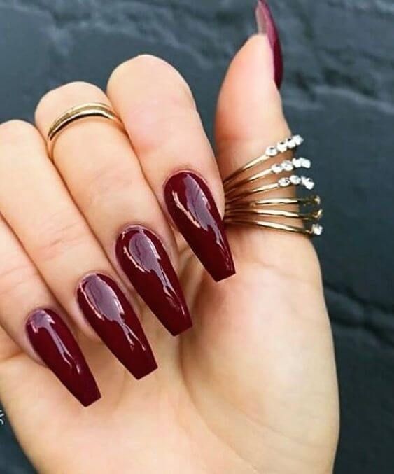 Fall Nails - Clous de cercueil effilés marron