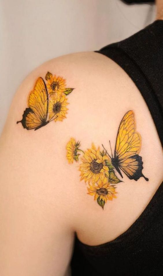 Tatouages ​​​​de fleurs de symbole d’automne 3