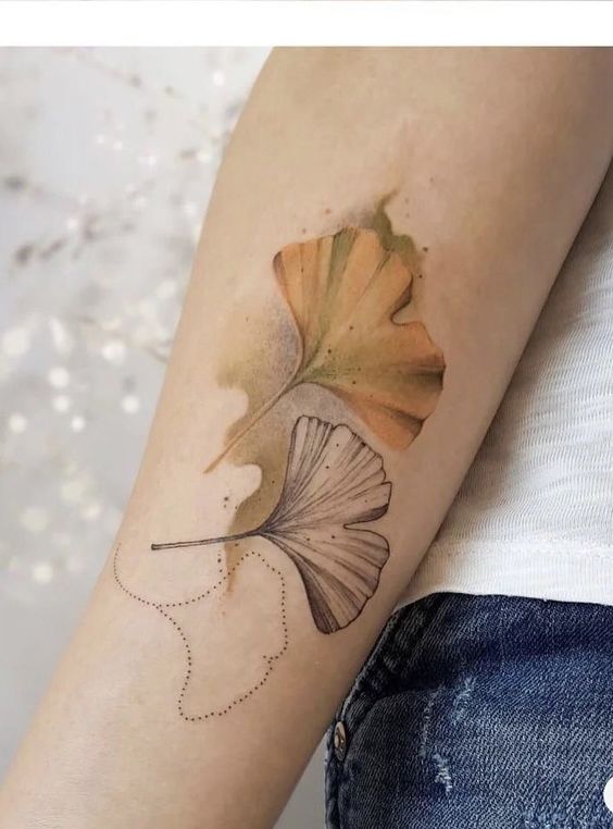 Idées de tatouage d’automne de Ginkgo 1