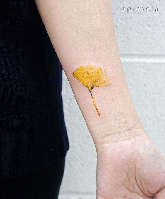 Idées de tatouage d’automne de Ginkgo 2