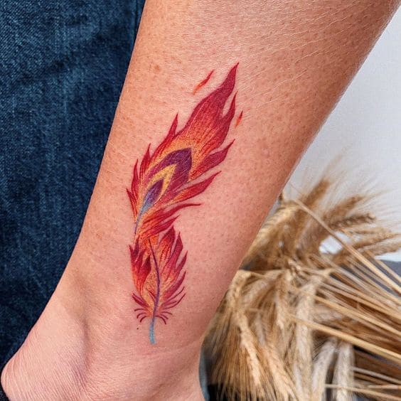 Tatouages ​​​​de plumes de phénix 1