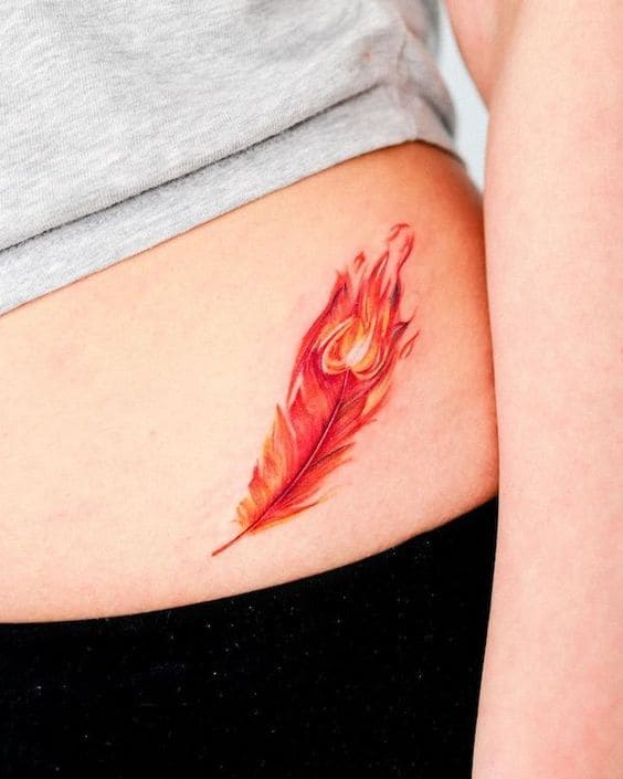 Tatouages ​​​​de plumes de phénix 2