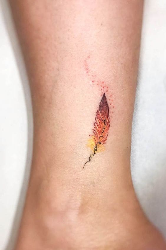 Tatouages ​​​​de plumes de phénix 6